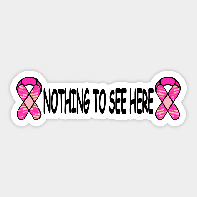 Funny Breast Cancer Mastectomy Awareness Sticker by LaurenElin